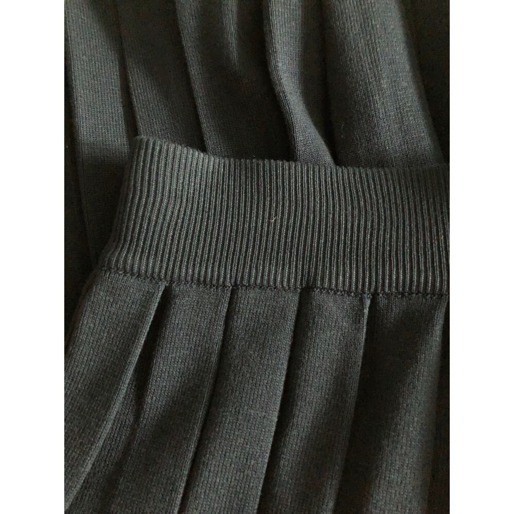 Everyday Skies Are Blue Pleated Knit Skirt Navy/Off White Women's 1X NEW - Picture 8 of 9
